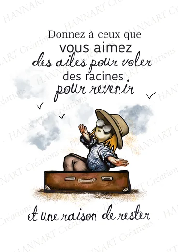Donnez à ceux que vous aimez – illustration HANNART