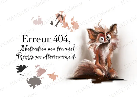 Erreur 404 – illustration HANNART