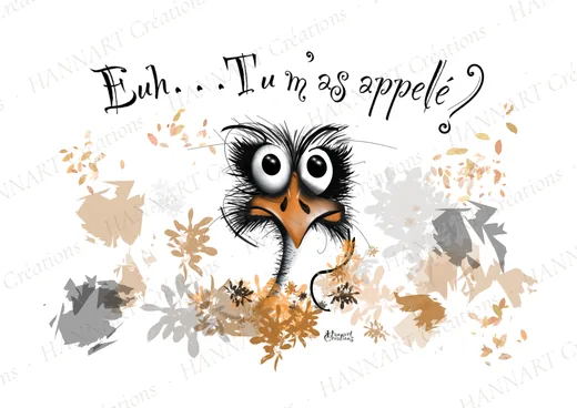 Euh... Tu m'as appelé – illustration HANNART