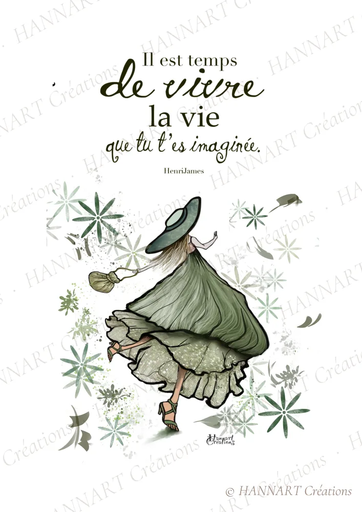 Il est temps de vivre – illustration HANNART Créations