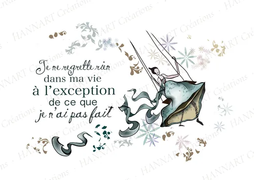 Je ne regrette rien – illustration HANNART