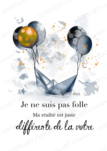 Je ne suis pas folle – illustration HANNART