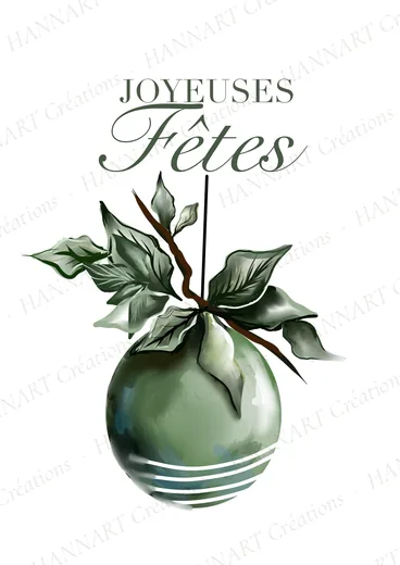 Joyeuses Fêtes – illustration HANNART