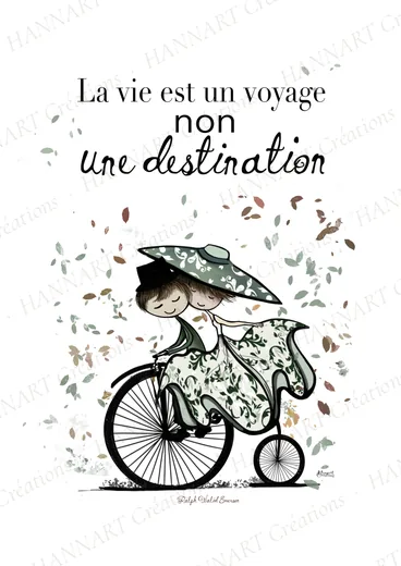 La vie est un voyage – illustration HANNART