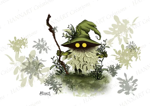 Le lutin des bois – illustration HANNART