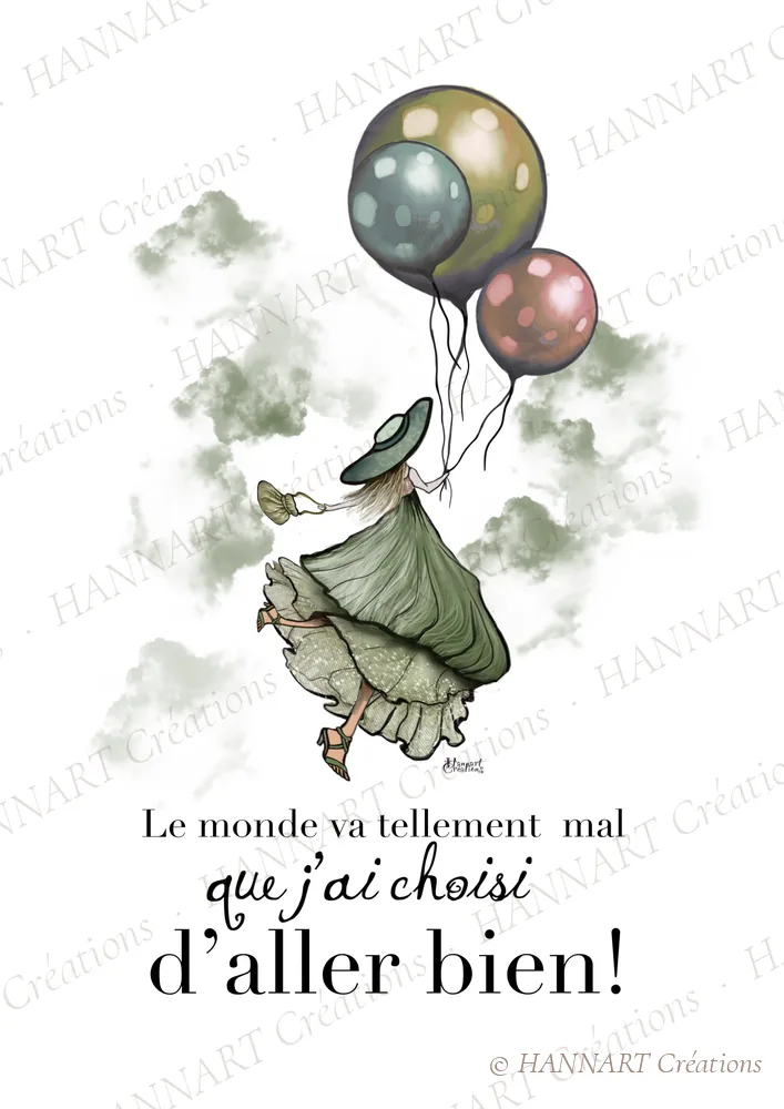 Le monde va mal – illustration HANNART Créations