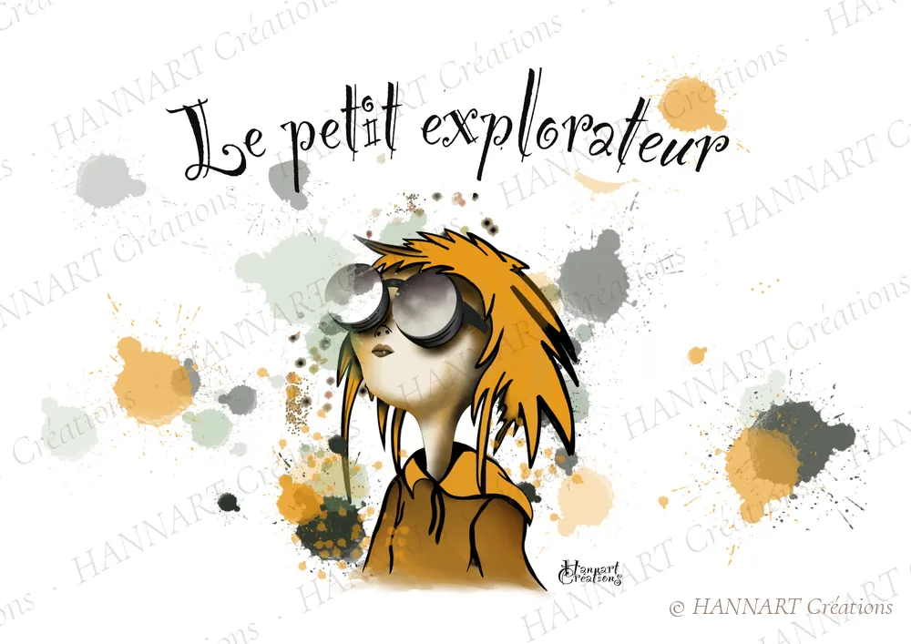 Le petit explorateur – illustration HANNART Créations