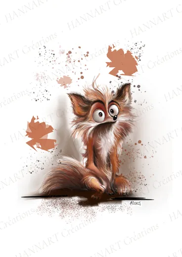 Le renard – illustration HANNART