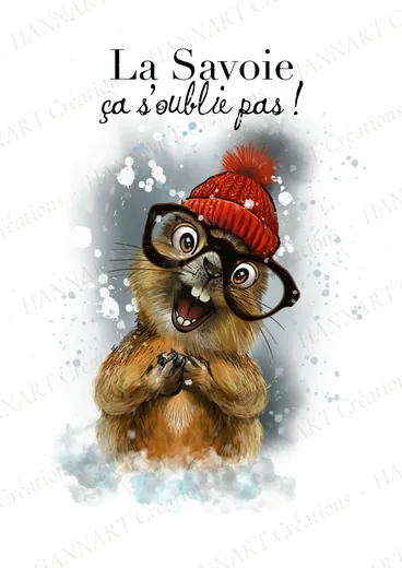 Marmotte qui n'oublie pas – illustration HANNART