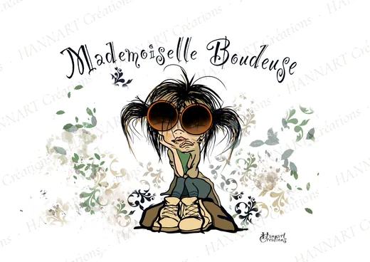 Melle boudeuse – illustration HANNART