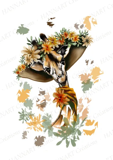 Melle Girafe – illustration HANNART