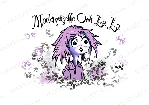 Melle oh la la – illustration HANNART