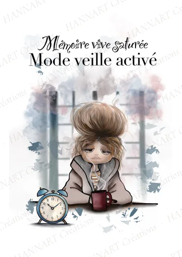Mémoire vive saturée – illustration HANNART