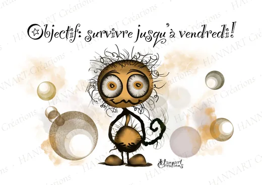 Objectif : Survivre jusqu'a vendredi – illustration HANNART
