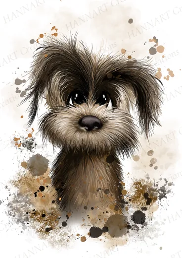 Pompon le chien – illustration HANNART
