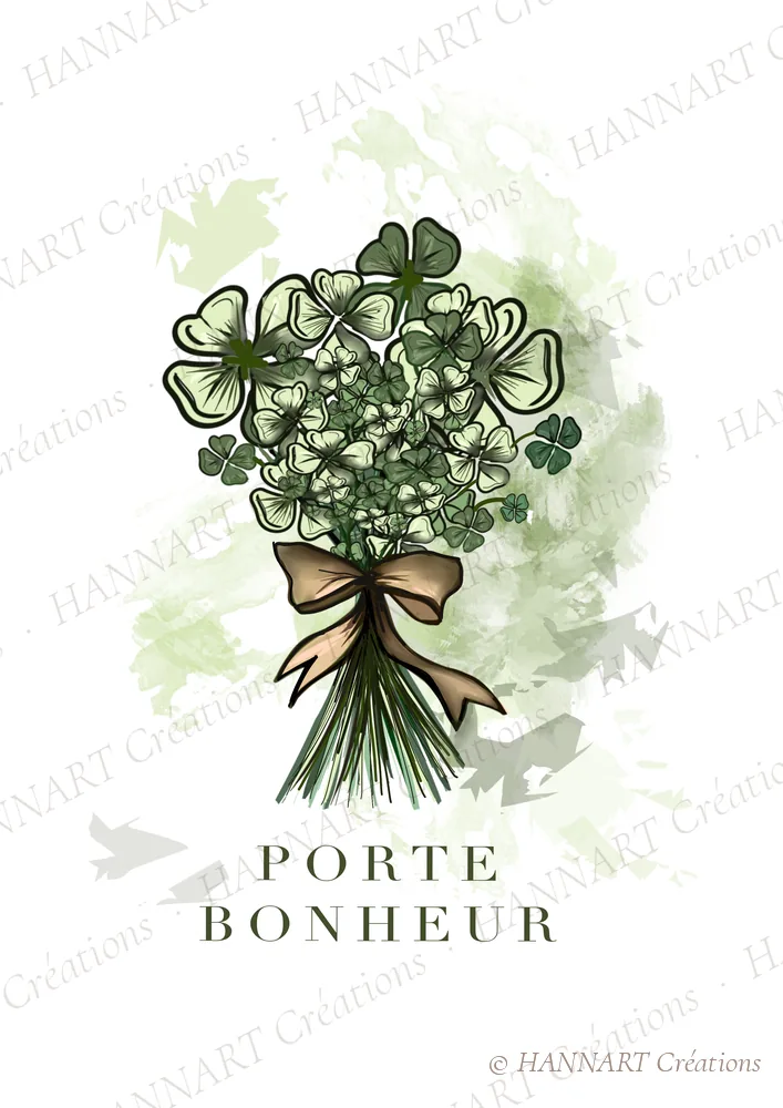 Porte bonheur – illustration HANNART Créations