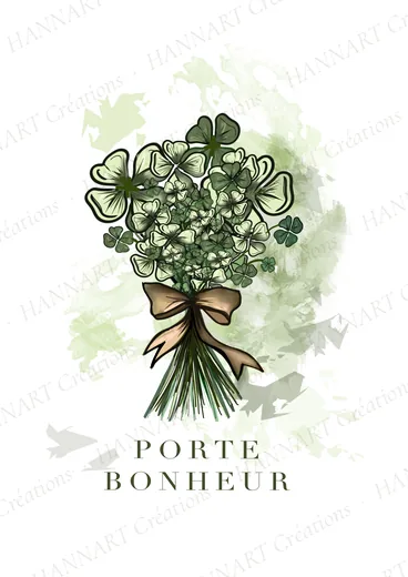 Porte bonheur – illustration HANNART