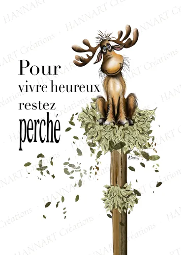 Restez perché – illustration HANNART