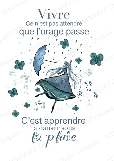 Vivre ce n'est pas attendre – illustration HANNART