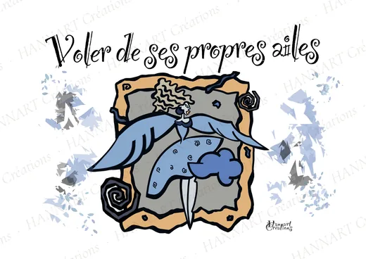 Voler de ses propres ailes – illustration HANNART
